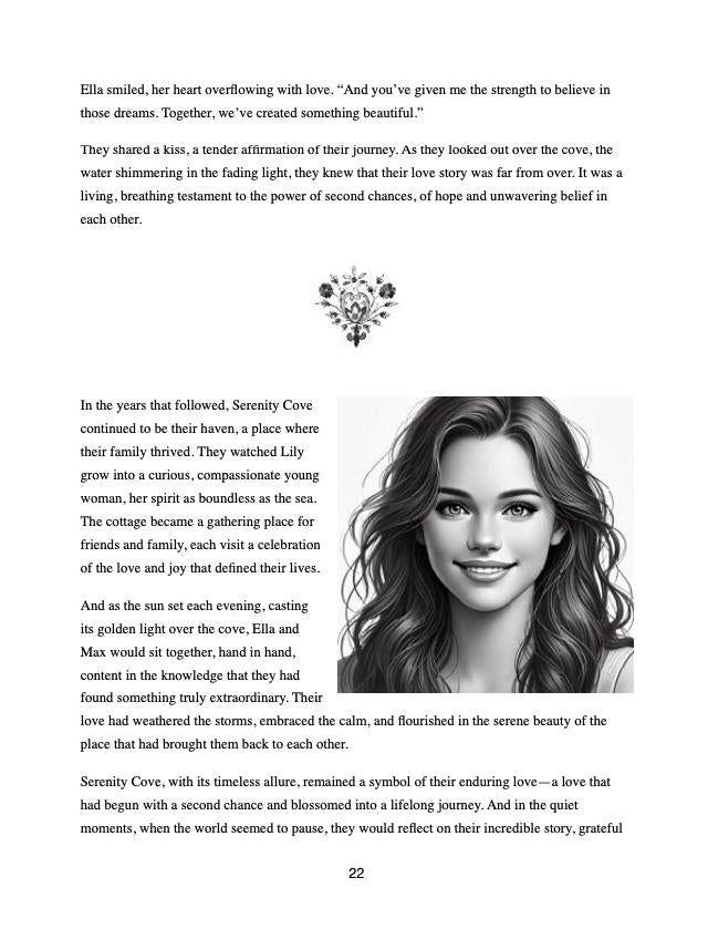 Serenity Cove (Romantic Fiction 31 pages - examples shown)