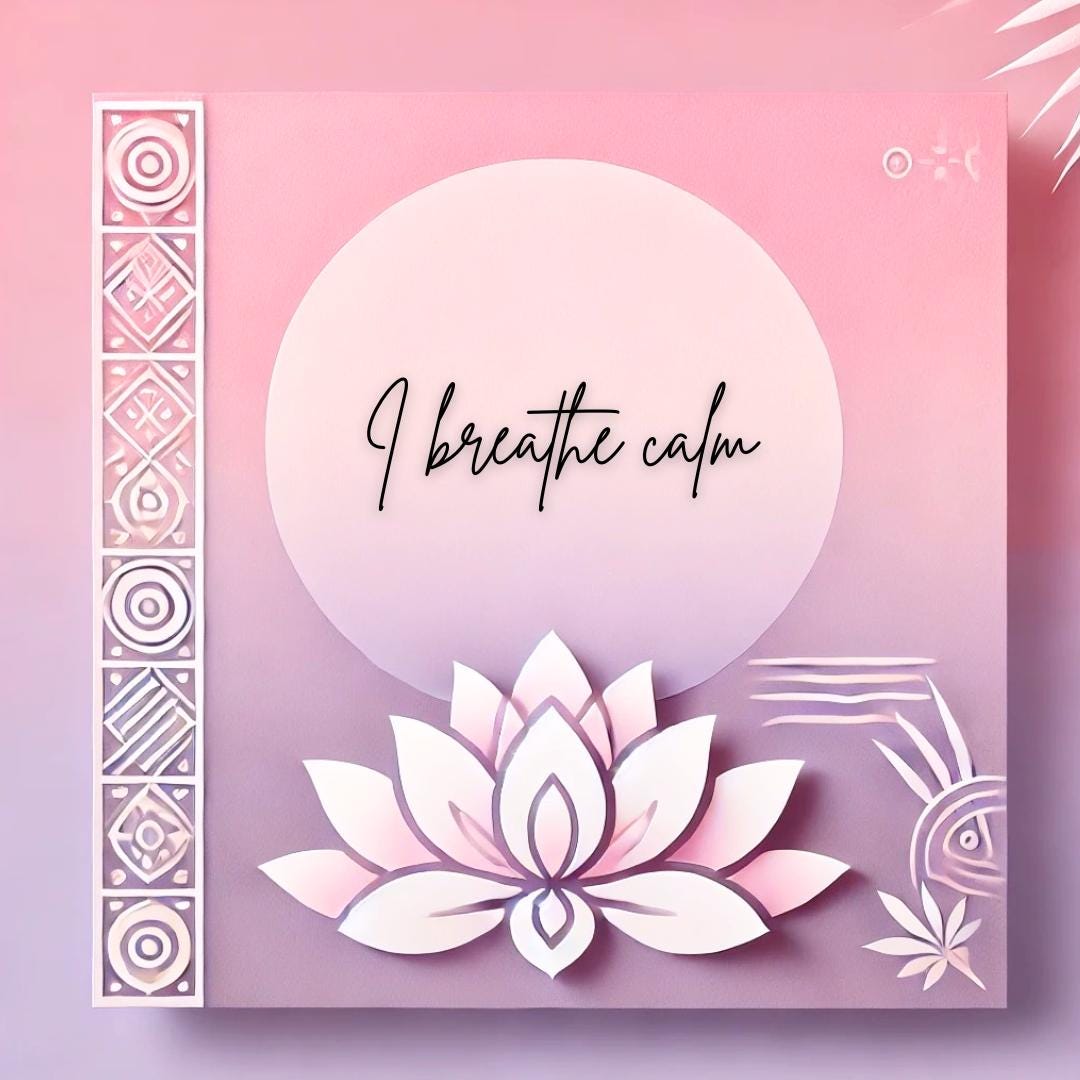 Lotus Flower Affirmation Cards