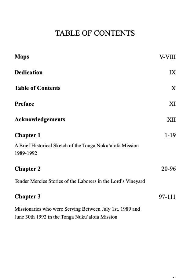 The Tender Mercies of the Lord – Tonga Mission Memoir (eBook)